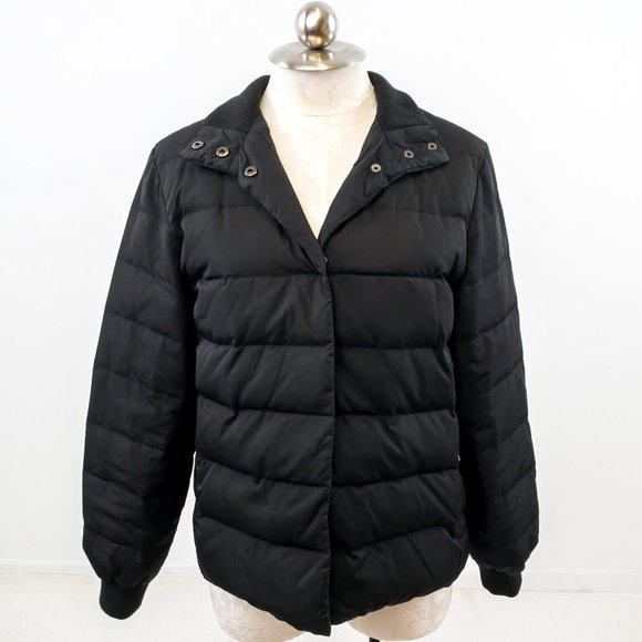 French Connection 6 Down Filled Puffer Coat Black - Picture 6 of 10